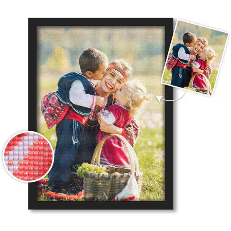 Célébrez Noël avec la joie de la Peinture Diamant Personnalisée