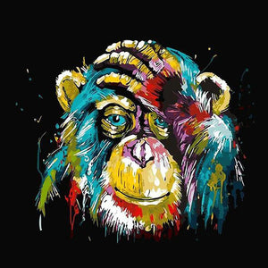 Singe abstrait | Diamond Painting