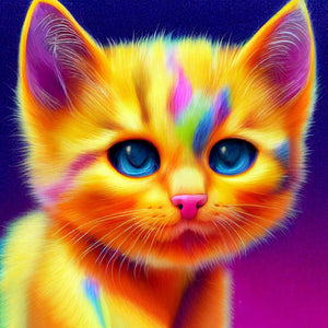 Adorable Rainbow Kitty | Diamond Painting