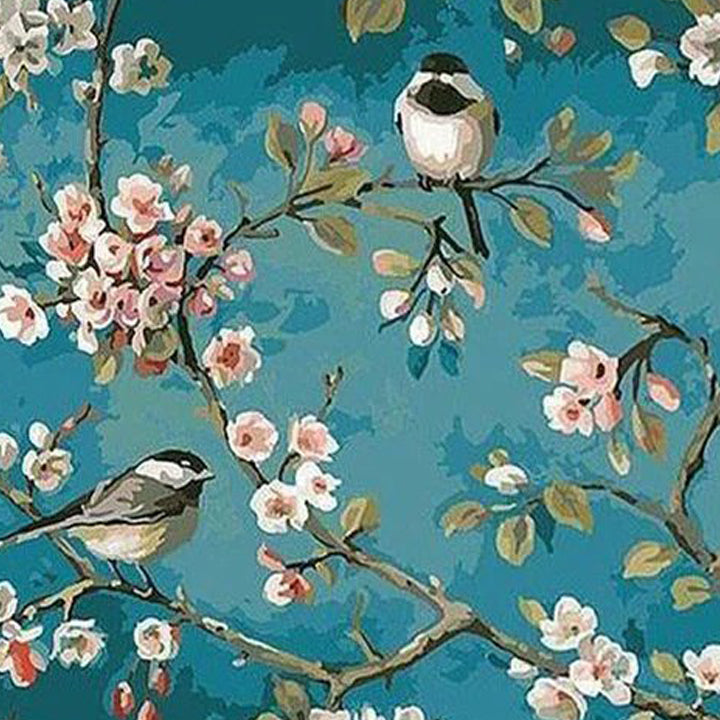 Oiseaux sur les branches | Diamond Painting