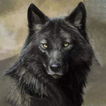 Charger l&#39;image dans la galerie, Loup noir | Diamond Painting
