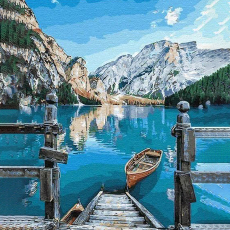 Lac Blue Water  | Diamond Painting