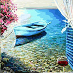 Charger l&#39;image dans la galerie, Bateau et vin | Diamond Painting
