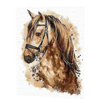 Charger l&#39;image dans la galerie, Cheval brun  | Diamond Painting
