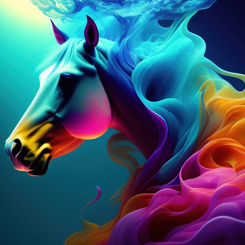 Cheval coloré | Diamond Painting