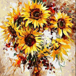 Éclatement de tournesol | Diamond Painting