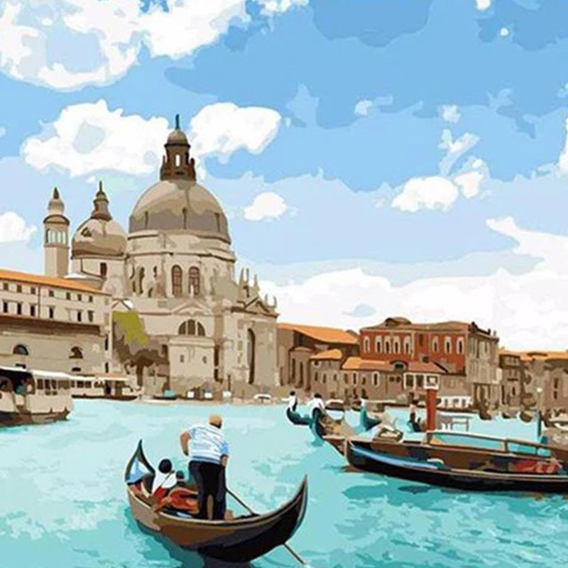 Paysage marin de Venise | Diamond Painting