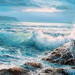 Charger l&#39;image dans la galerie, Vagues qui s’écrasent | Diamond Painting
