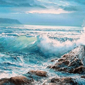 Vagues qui s’écrasent | Diamond Painting