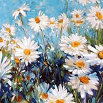 Charger l&#39;image dans la galerie, Marguerites blanches | Diamond Painting
