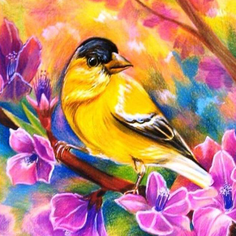 Oiseau jaune | Diamond Painting