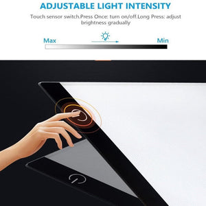a4 led réglable light tablet board pad