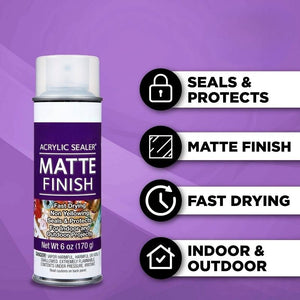 acrylic sealer spray matte finish