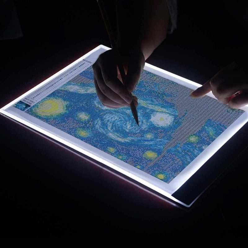 a4 led réglable light tablet board pad