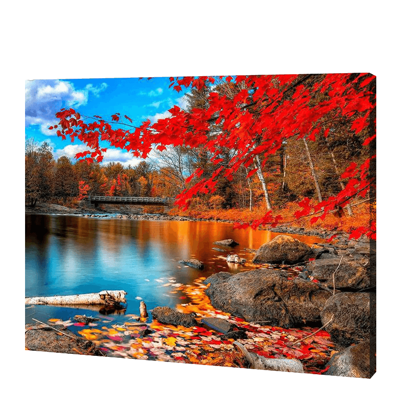 Lac Maple Leaf Forest | Diamond Painting