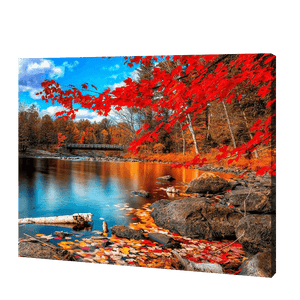 Lac Maple Leaf Forest | Diamond Painting