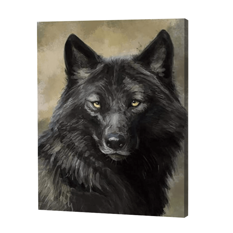 Loup noir | Diamond Painting