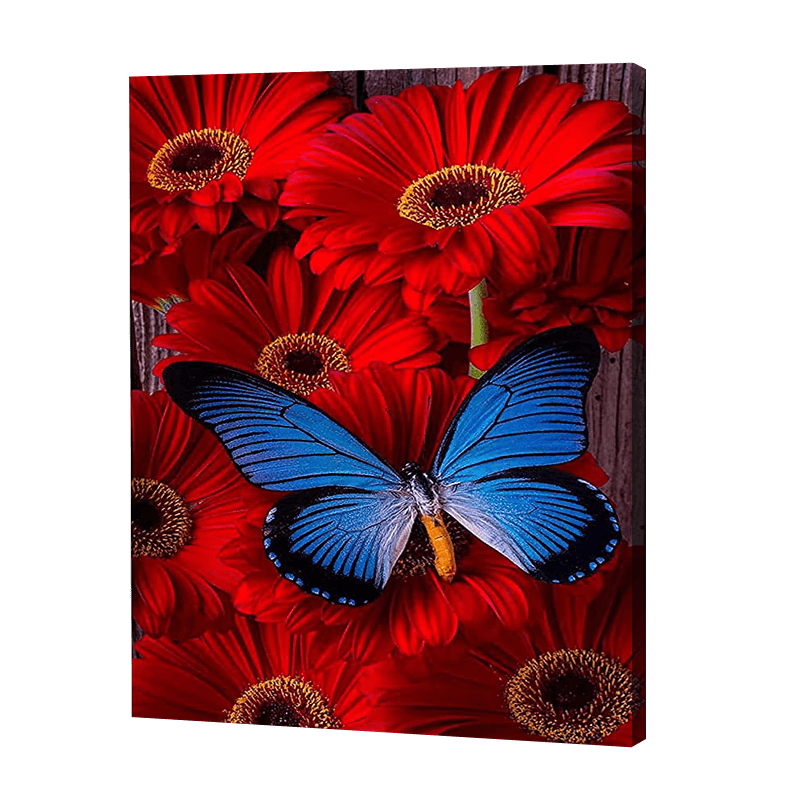 Papillon en fleurs | Diamond Painting