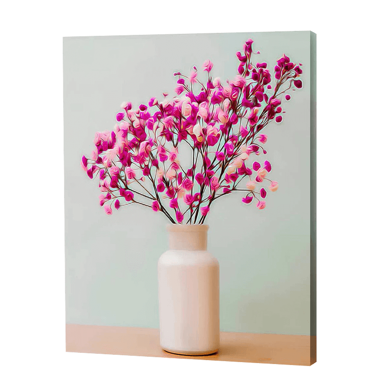 Fleurs de cerisier dans un vase | Diamond Painting