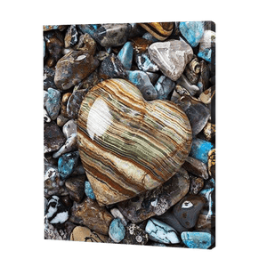 Cœur en pierres | Diamond Painting