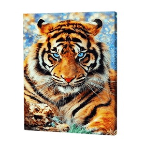 Tigre aux yeux bleus | Diamond Painting