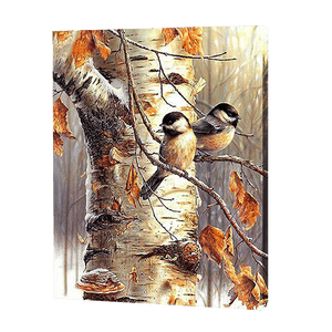 Deux oiseaux sur une branche | Diamond Painting