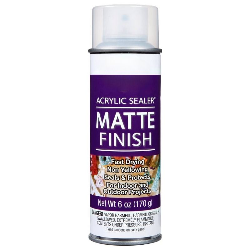 acrylic sealer spray matte finish